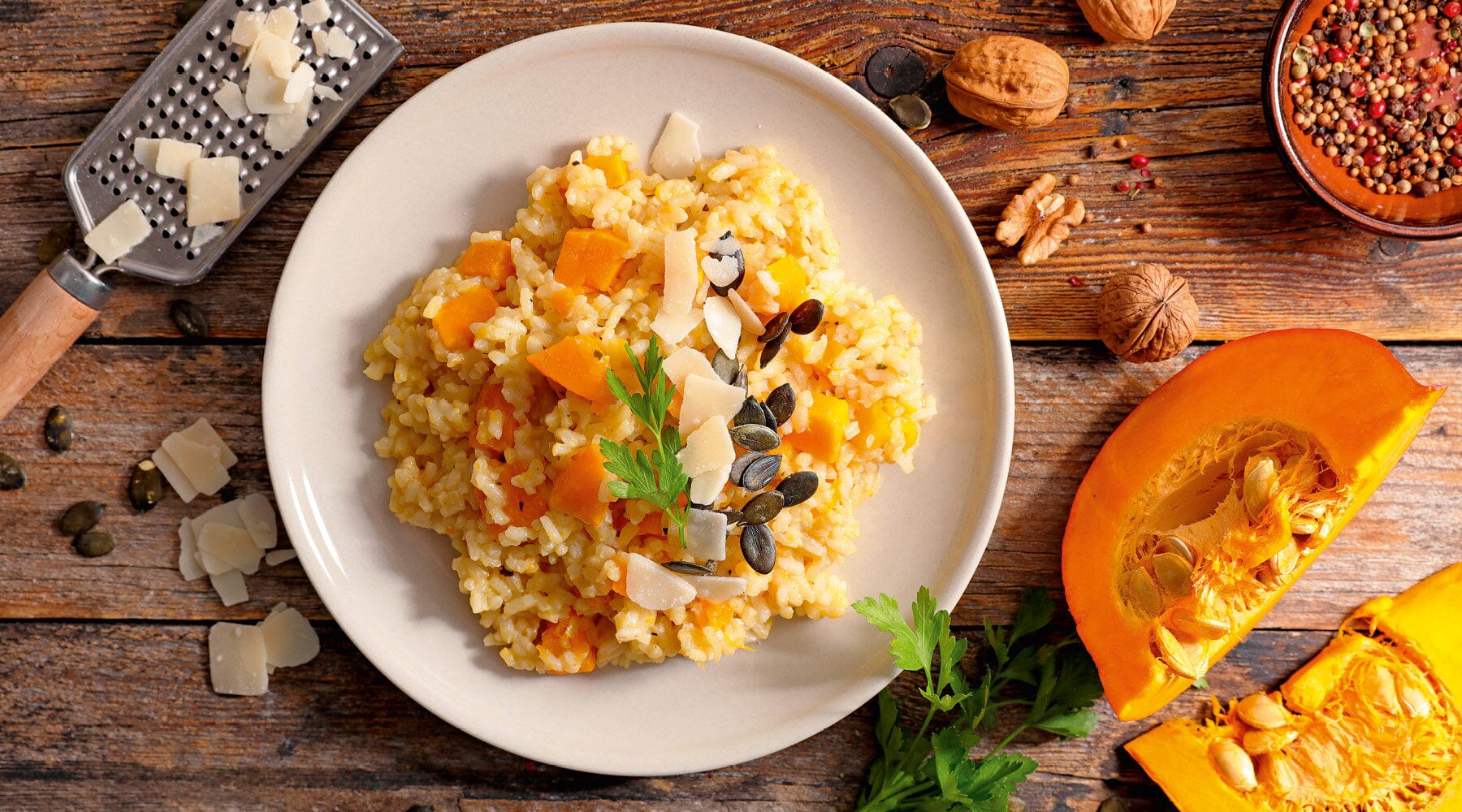 Herbstliches Kürbisrisotto