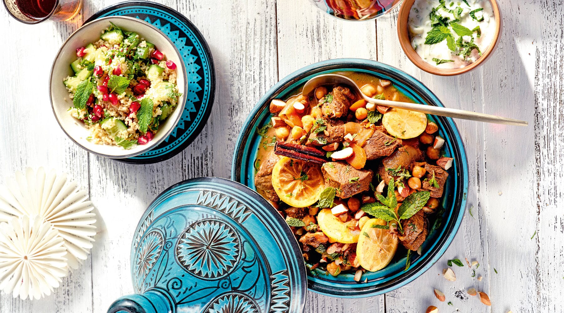 Köstliches Hirsch Tajine Rezept mit Kichererbsen