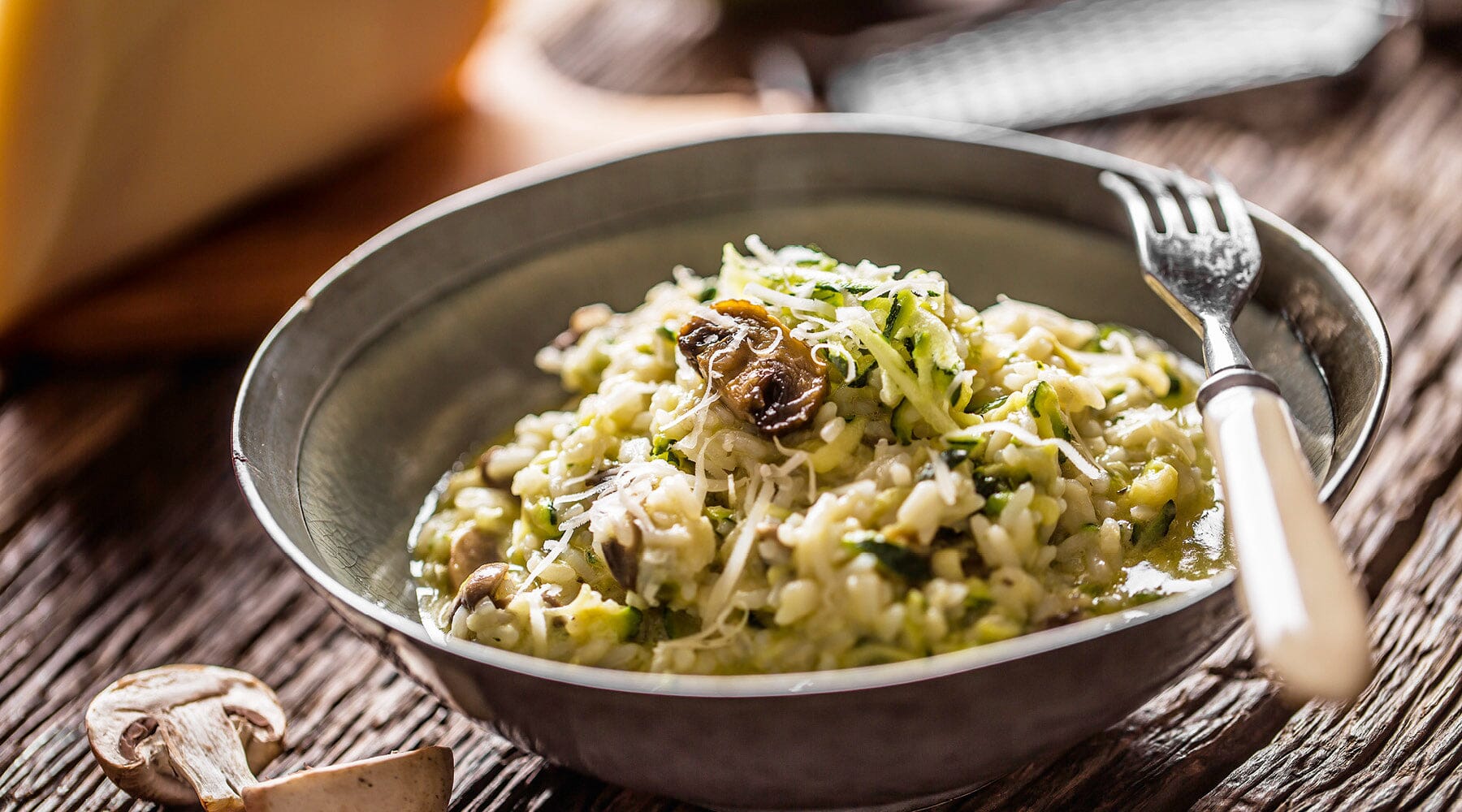 Zucchini-Reis-Pfanne