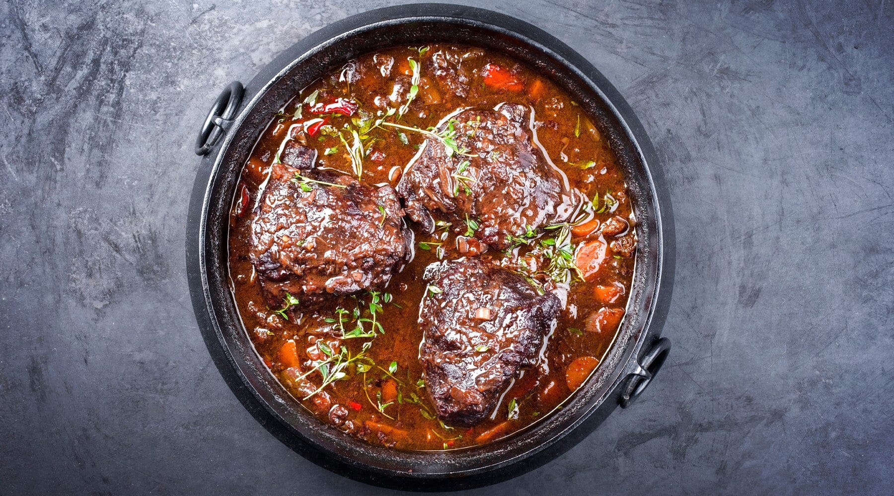 Geschmorte Rinderbäckchen mit Pilzen