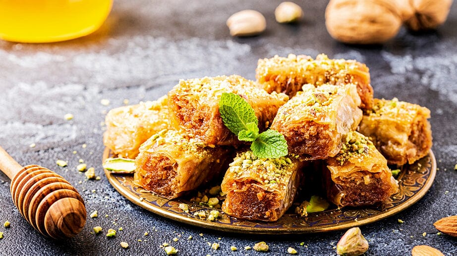 Baklava mit Walnüssen & Zimt-Honig