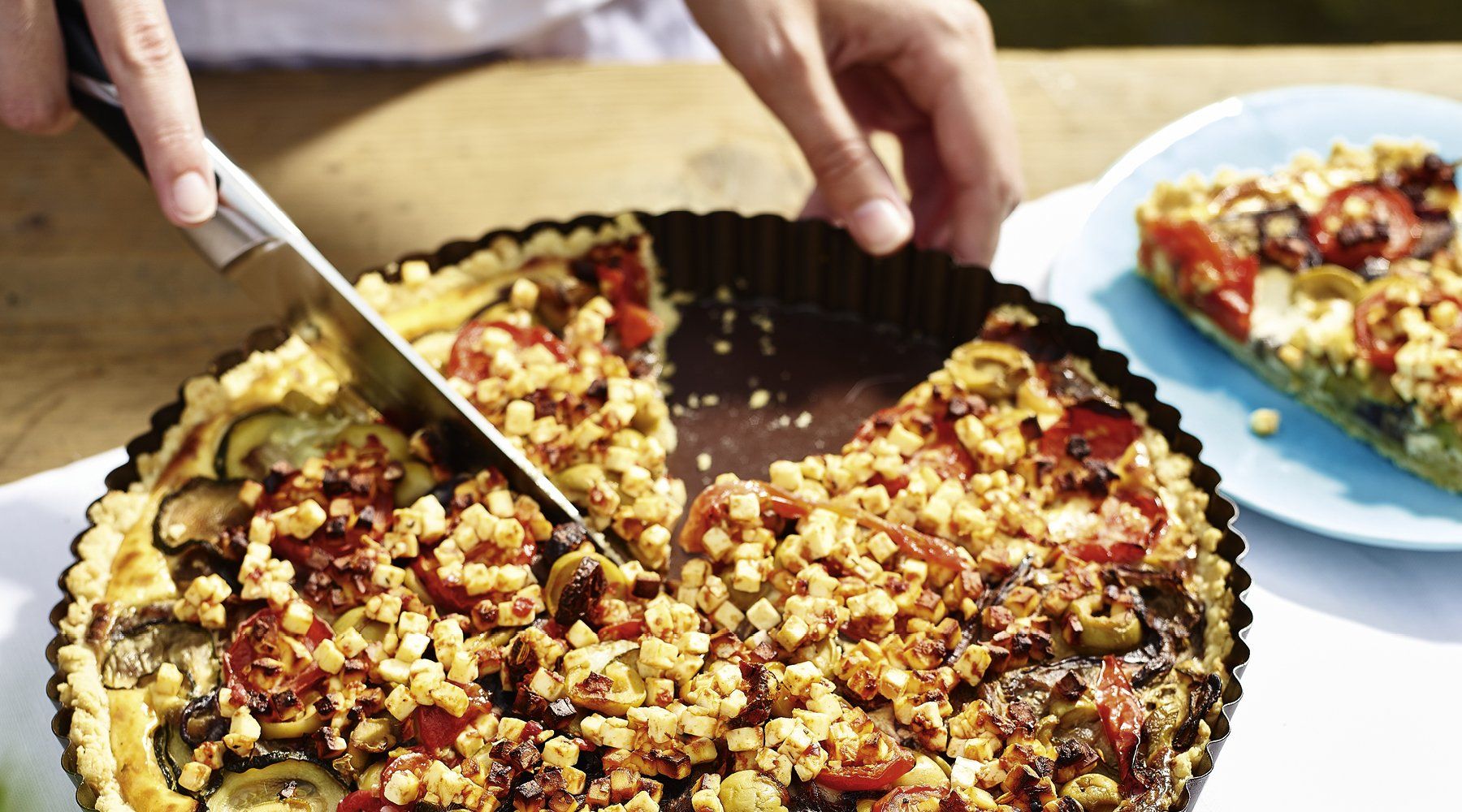 Mediterrane Tarte mit Grillgemüse