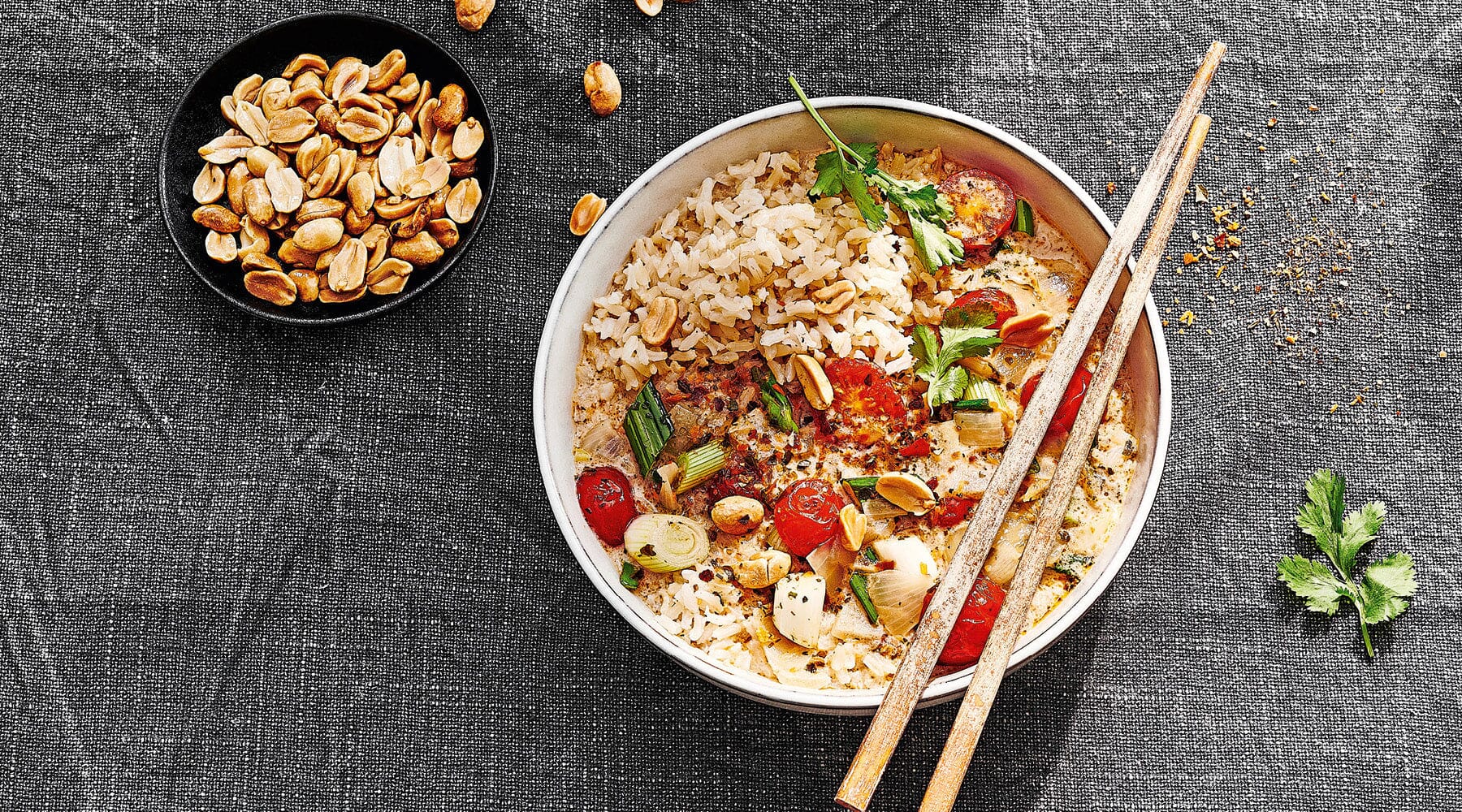 Schnelles vegetarisches Thai Gemüse Curry - Ein typisches Rezept