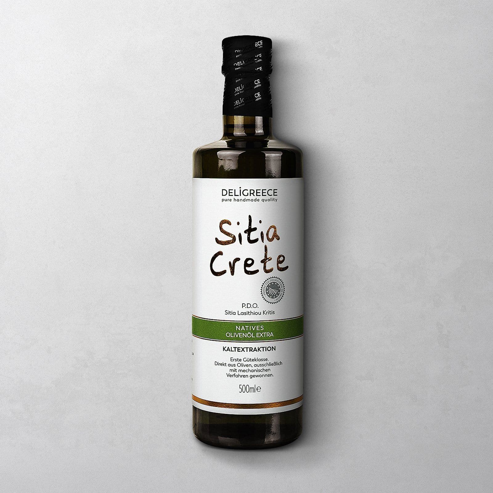 Sitia A.O.C. Extra Virgin Olivenöl in der 500 ml Flasche