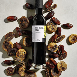 Feige-Dattel Crema dargestellt mit Aromen