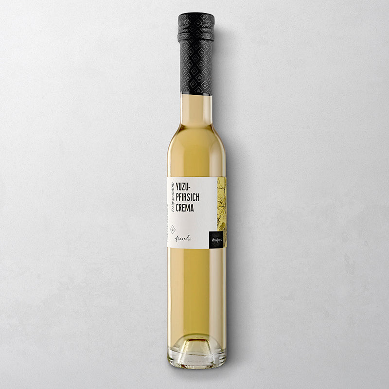Yuzu-Pfirsich Crema in der 250 ml Flasche