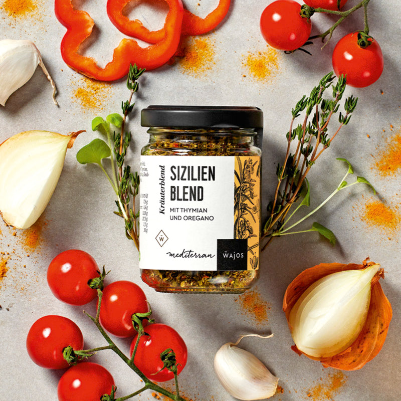 Sizilien Blend dargestellt mit Aromen