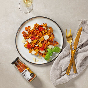 Arrabbiata Sauce dargestellt mit Rezept