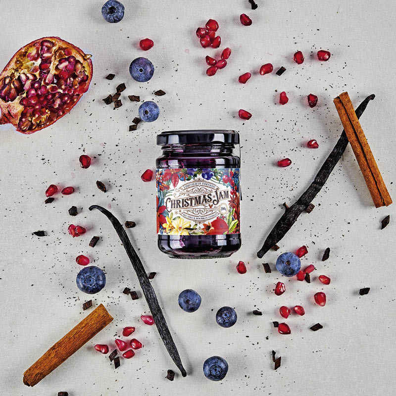 Christmas Jam Aufstrich dargestellt mit Aromen