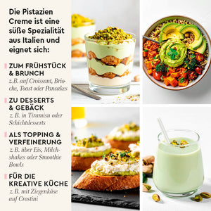 Pistazien Creme Anwendungsideen