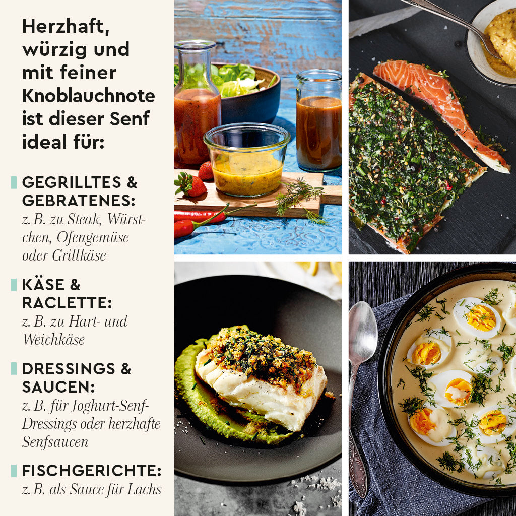Knoblauch Senf Anwendungsideen