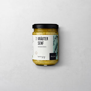 Kräuter Senf im im 140 ml Glas