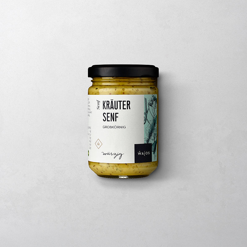 Kräuter Senf im im 140 ml Glas