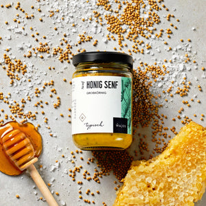 Honig Senf dargestellt mit Aromen