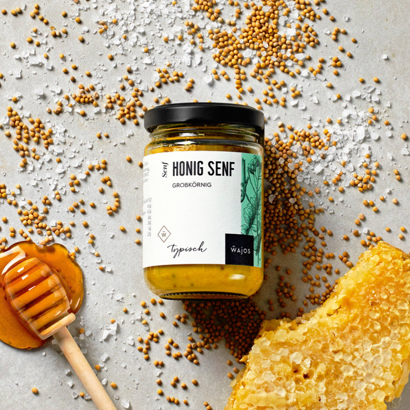 Honig Senf dargestellt mit Aromen