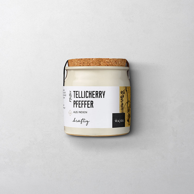 Tellicherry Pfeffer im 65 g Tontopf