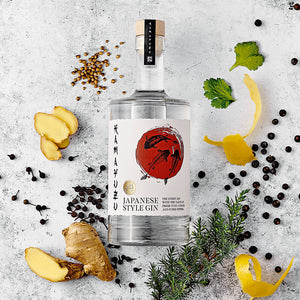 Kamayuzu Gin dargestellt mit Aromen