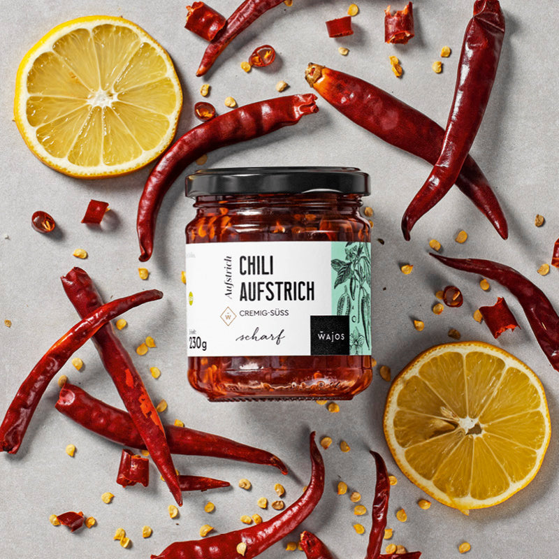 Chili Aufstrich dargestellt mit Aromen