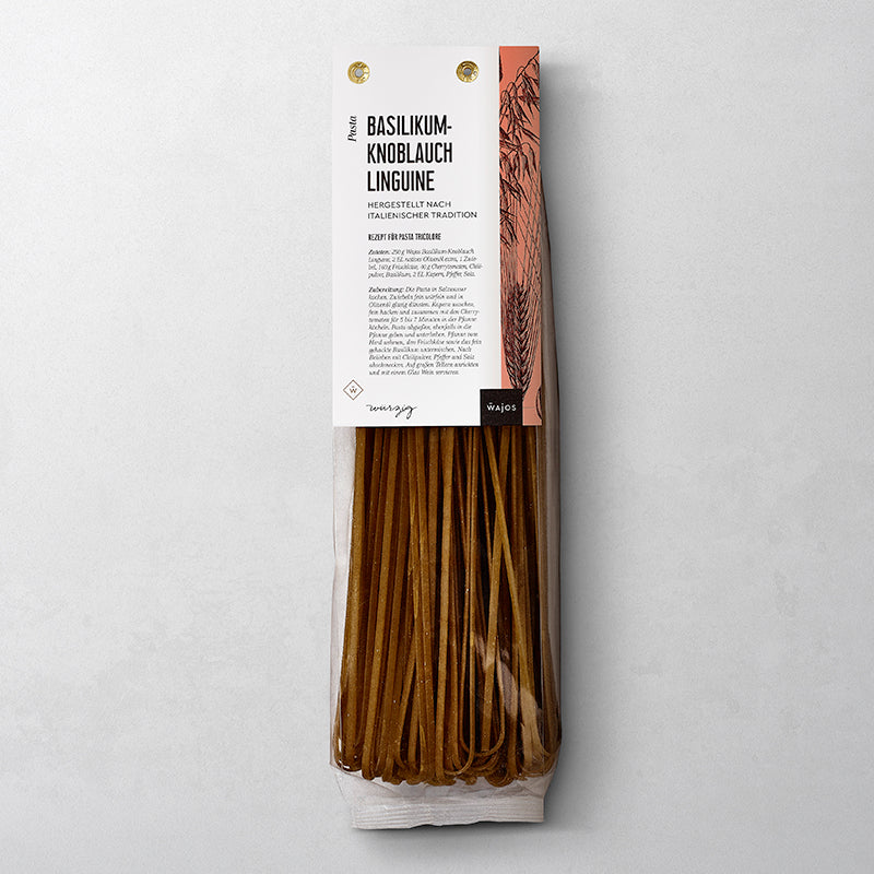 Basilikum-Knoblauch Linguine in 250 g Packung