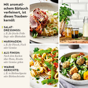 Bärlauch auf Traubenkernöl Anwendungsideen