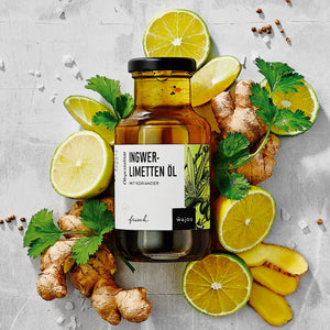 Ingwer-Limetten Öl dargestellt mit Aromen