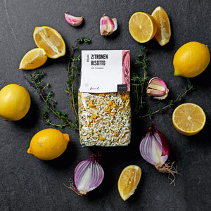 Zitronen Pesto dargestellt mit Aromen