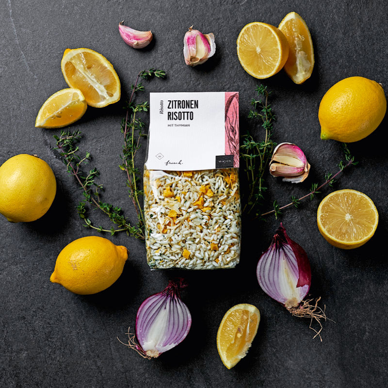 Zitronen Pesto dargestellt mit Aromen