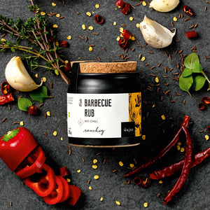 Barbecue Rub dargestellt mit Aromen