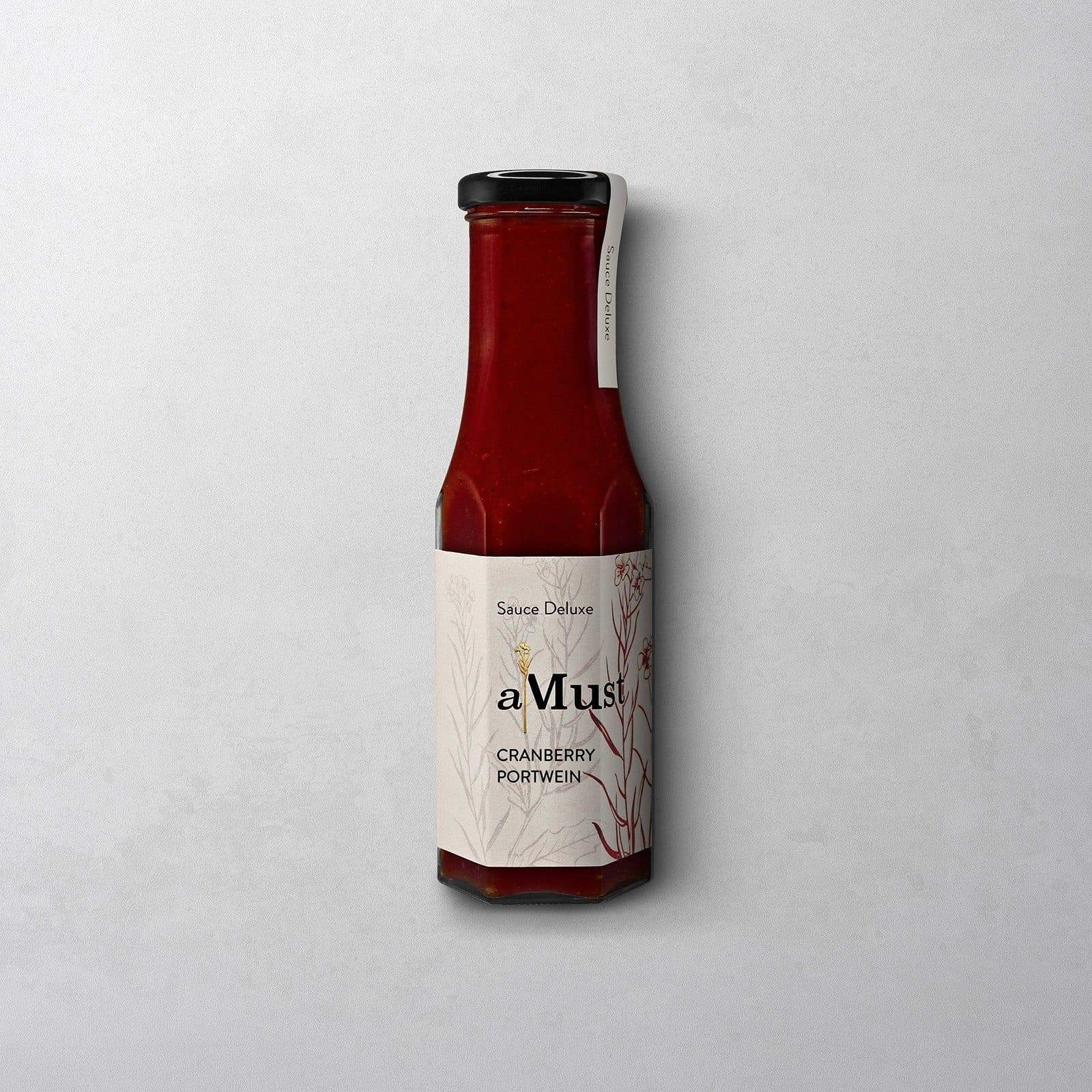 aMust Cranberry Portwein Sauce in 250 g Flasche