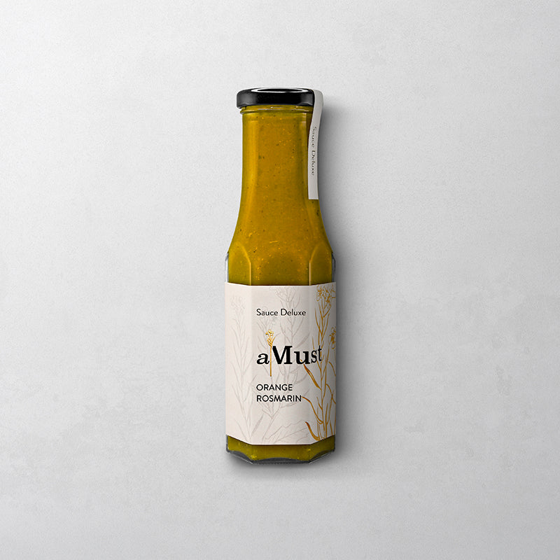 aMust Orange Rosmarin Sauce in 250 g Flasche