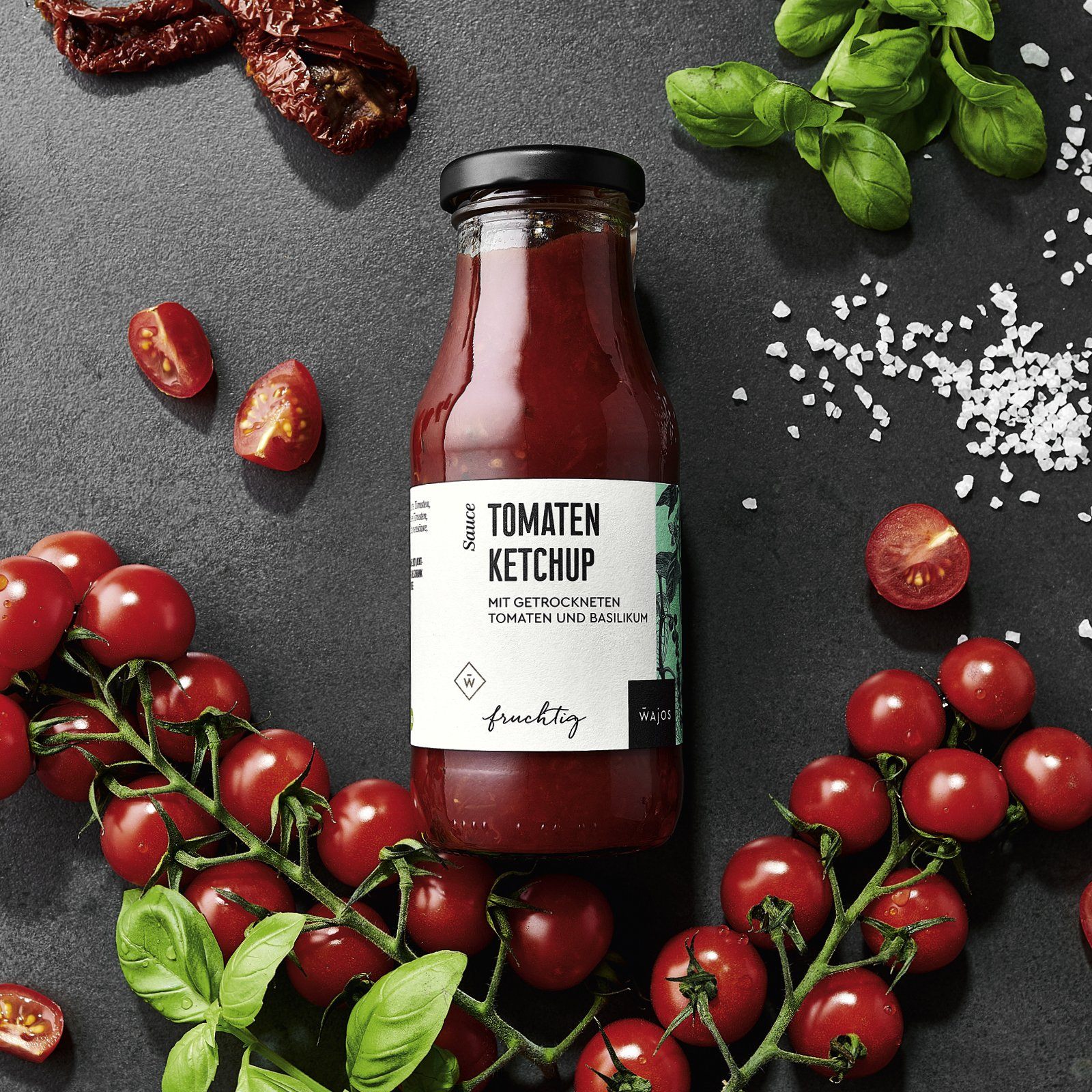 Tomaten Ketchup dargestellt mit Aromen