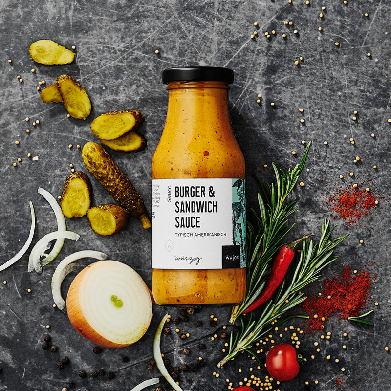 Burger & Sandwich Sauce dargestellt mit Aromen