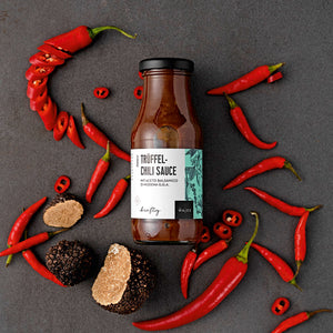 Trüffel-Chili Sauce dargestellt mit Aromen