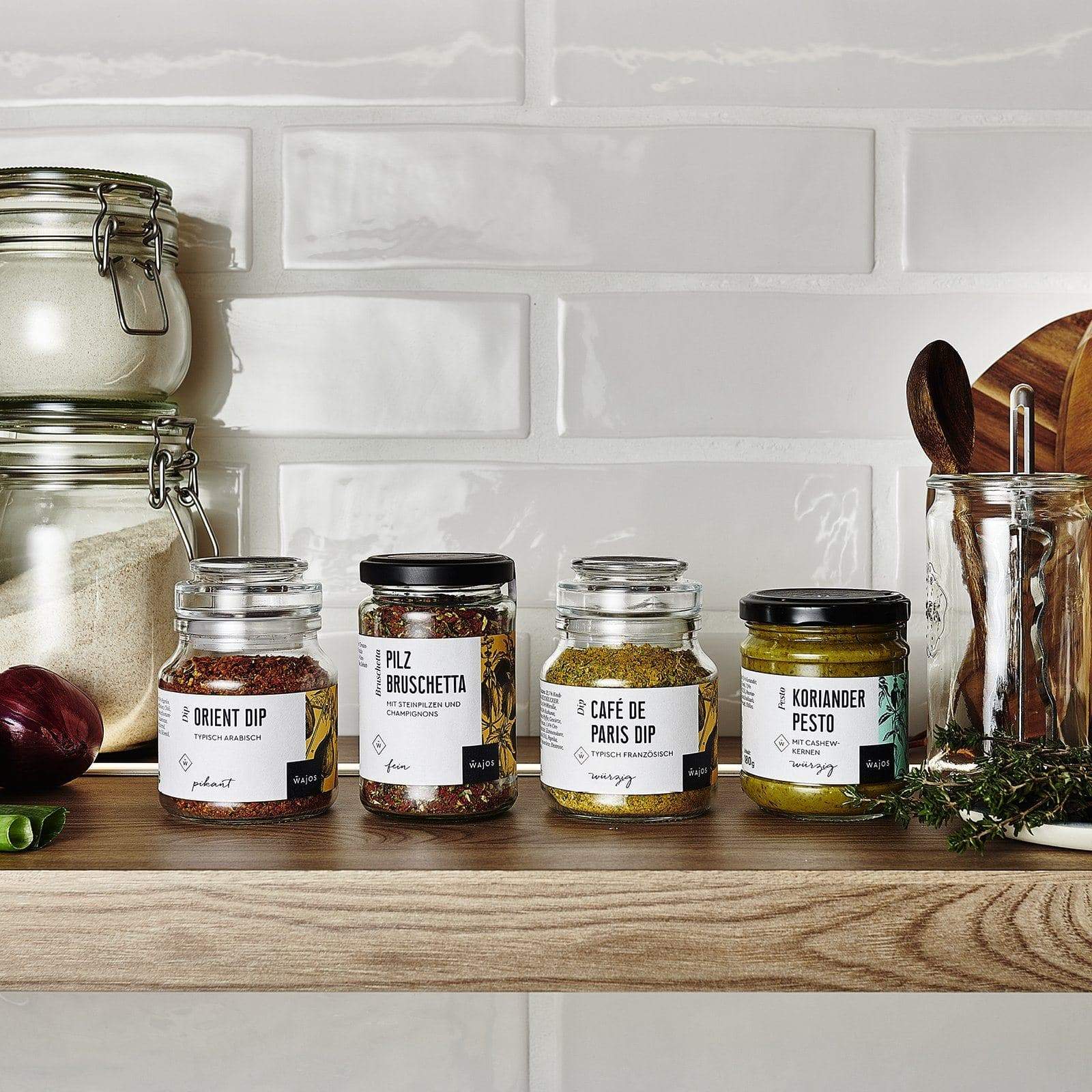 Flammkuchen Set - 4 Produkte im Küchenregal