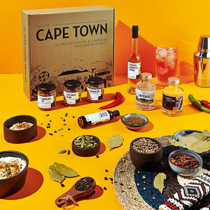 Taste of Cape Town Set - Produkte und südafrikanische Gewürze mit Geschenkkarton im Cape Town Stil
