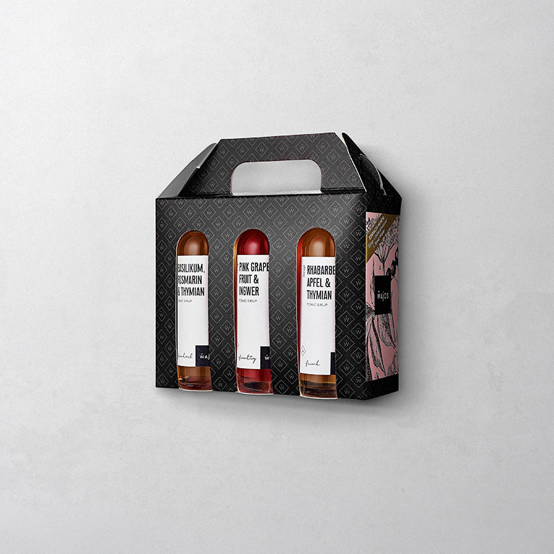 6 Tonic Sirups in 40 ml Flaschen in Geschenkkartonage