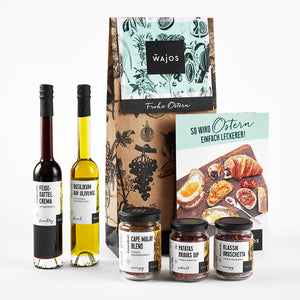 Geschenkset Ostern stehend - 5 Produkte, Geschenktüte und Rezeptflyer