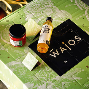 Adventskalender Küche vegan Nahaufnahmne mit geöffnetem Türchen