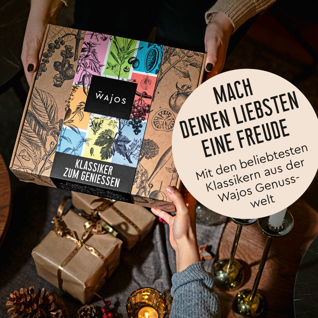 Wajos Geschenkset Klassiker Geschenkeübergabe