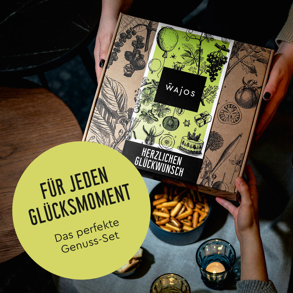 Wajos Geschenkset Herzlichen Glückwunsch Geschenkeübergabe