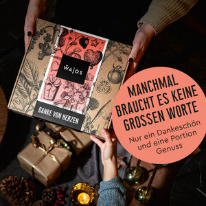 Wajos Geschenkbox Danke von Herzen Geschenkeübergabe