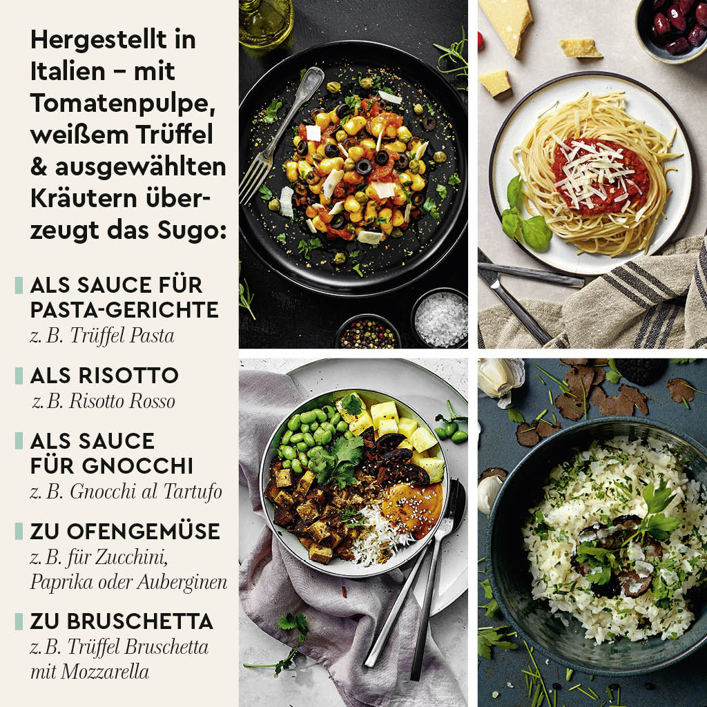 Trüffel Sugo Anwendungsideen