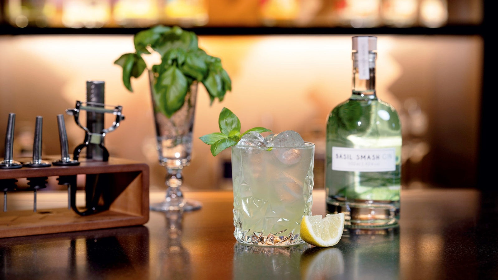 Gin Basil Smash Cocktail Rezept