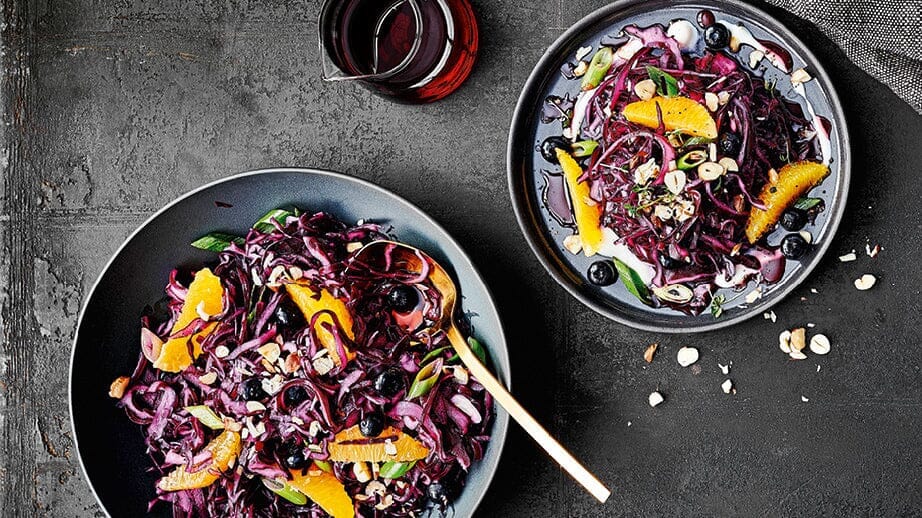 Rotkohlsalat Mit Orangen Und N ssen Rotkohlsalat Mit Orangen Und N ssen