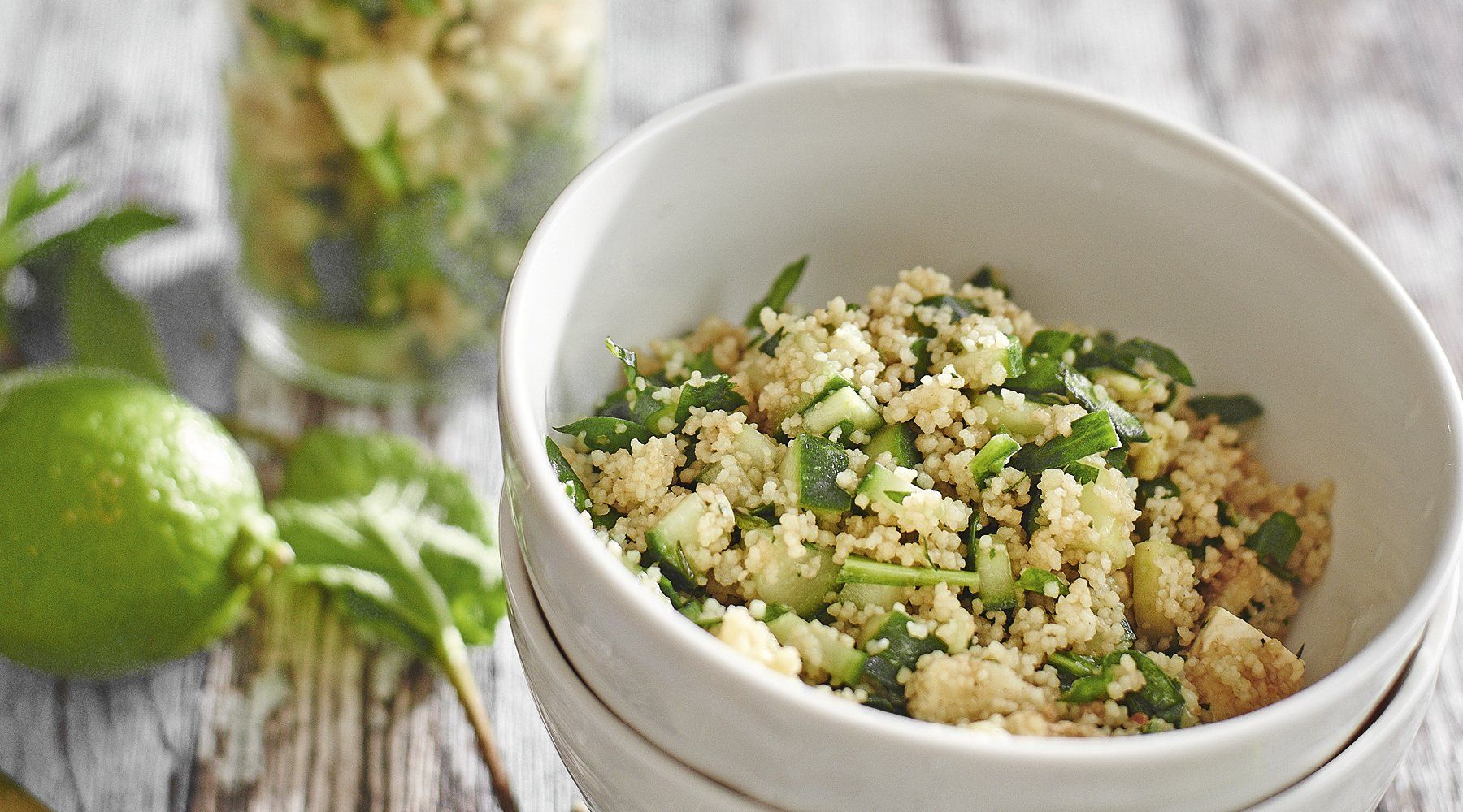 Couscoussalat mit Feta und Gurke Couscoussalat mit Feta und Gurke