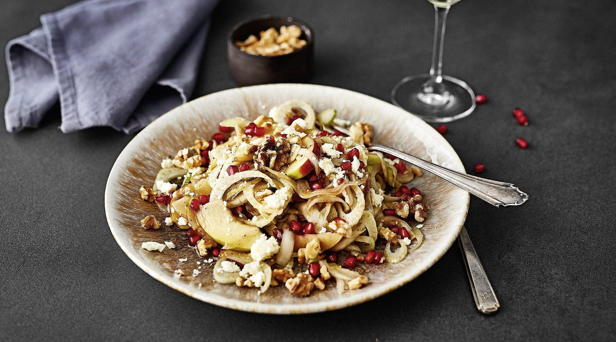 Fenchel-Feta-Salat mit Granatapfel
