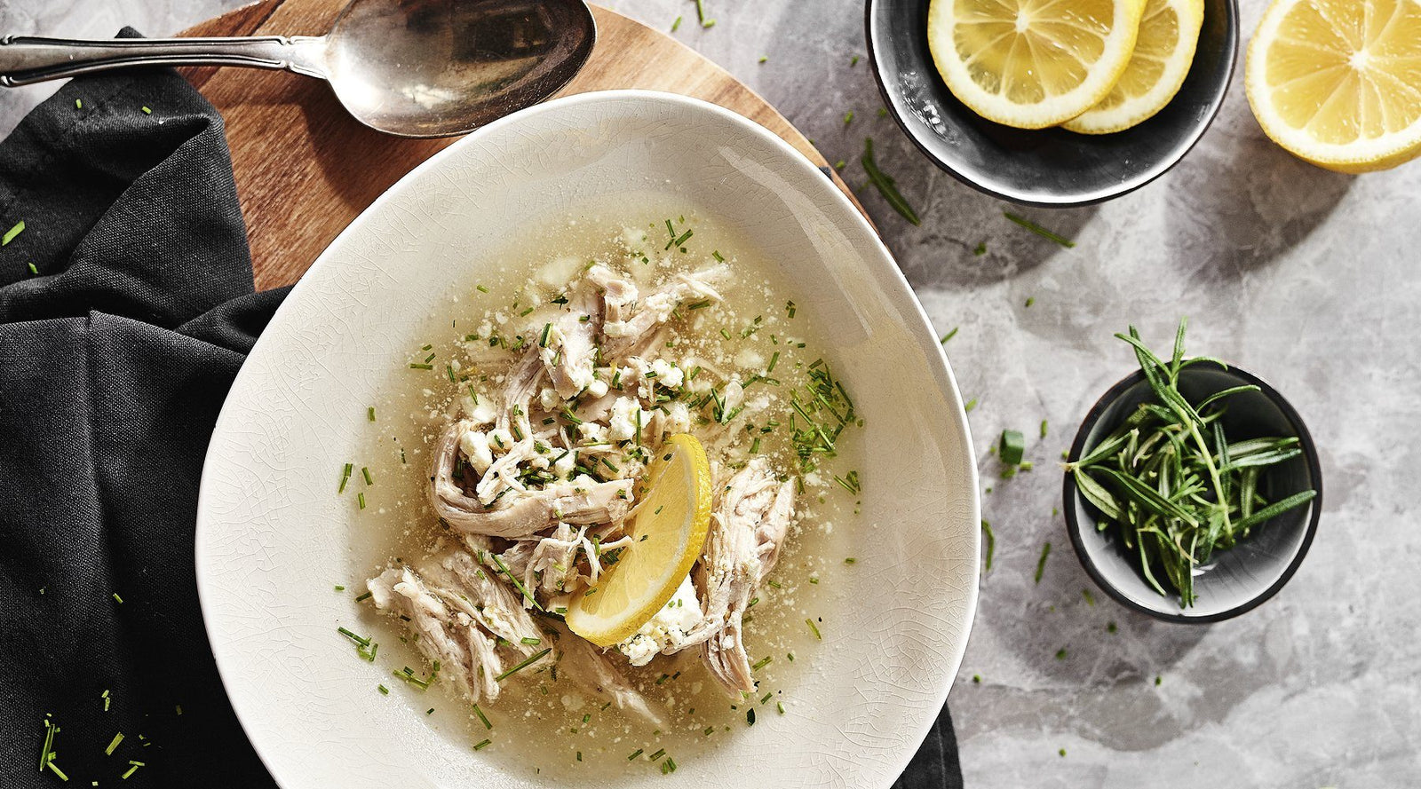 Griechische Zitronensuppe mit Hähnchen - Rezept