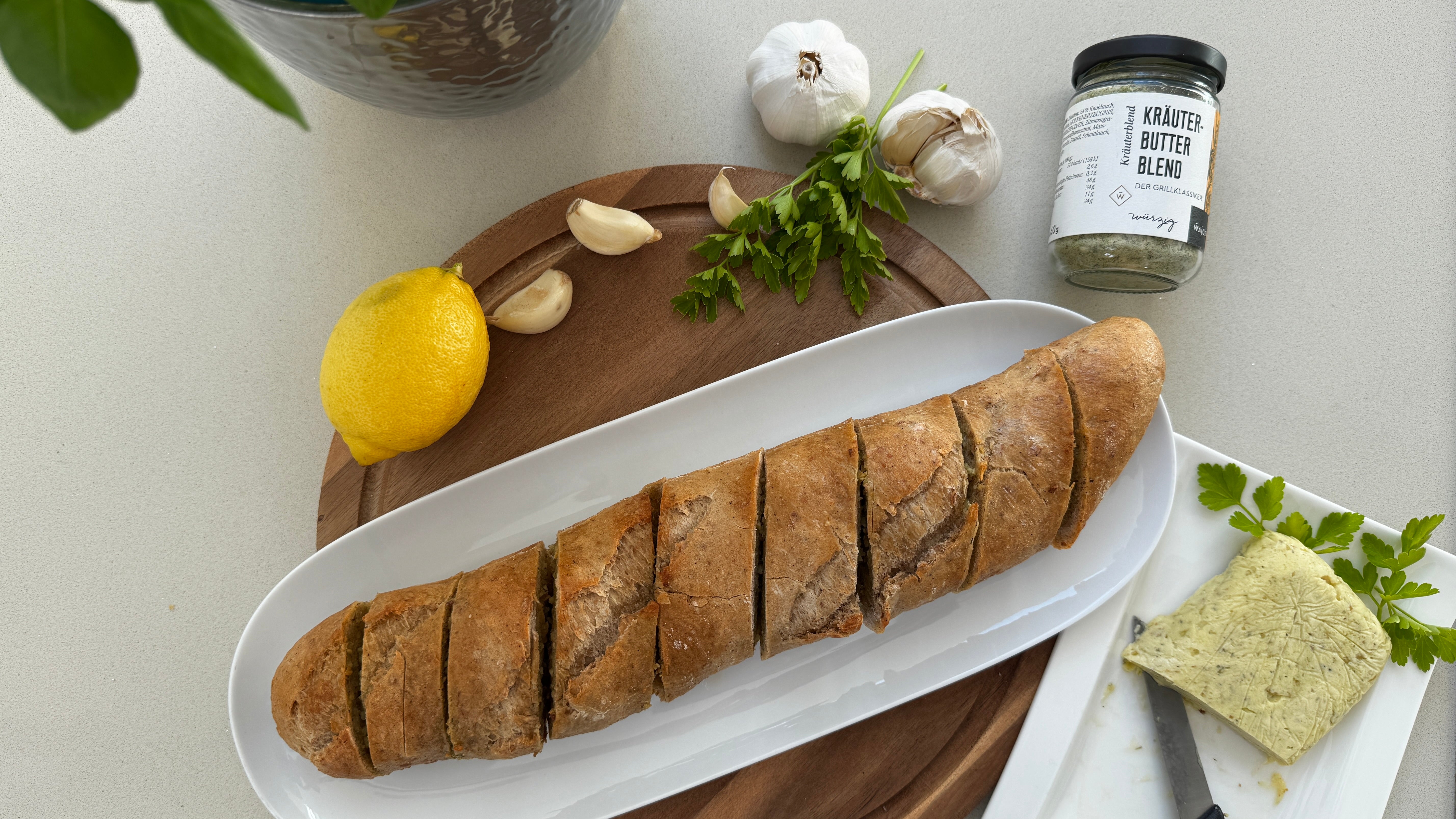 Kräuterbaguette selber machen