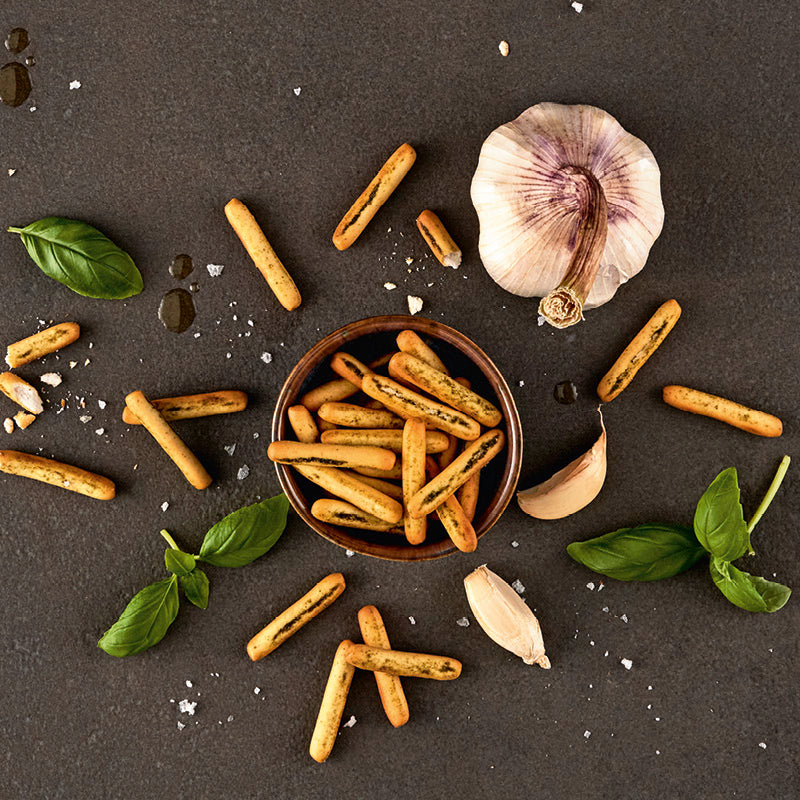 Grissini mit Basilikum & Knoblauch