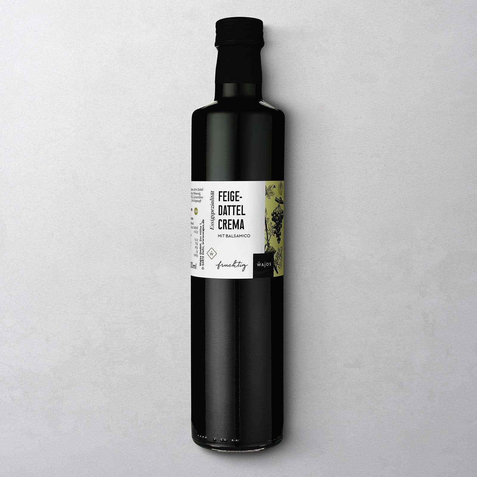 Wajos Dattel Crema in der 500ml Flasche. 